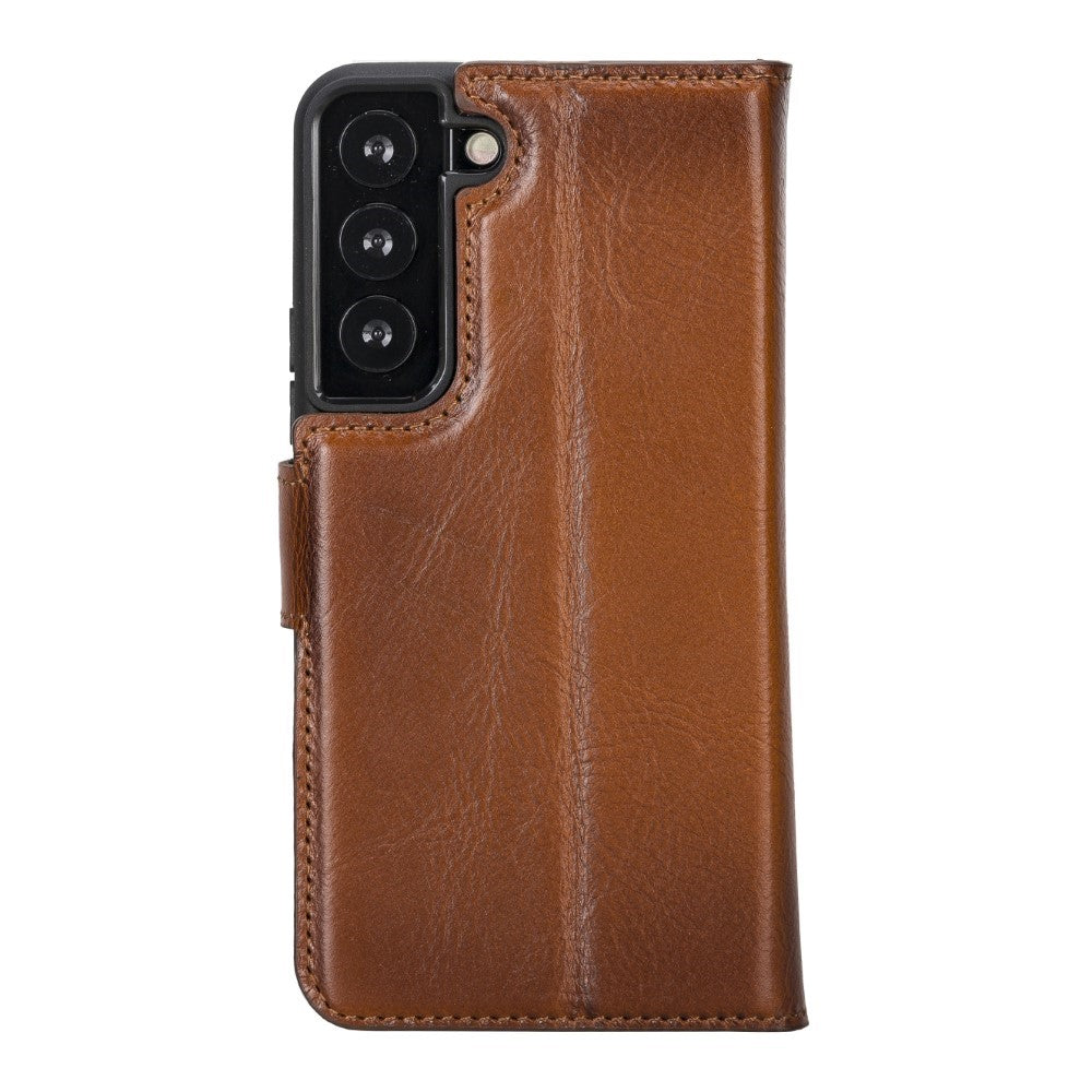 Samsung Galaxy S22 Compatible Leather Wallet Case MWWN RST2EF Brown 