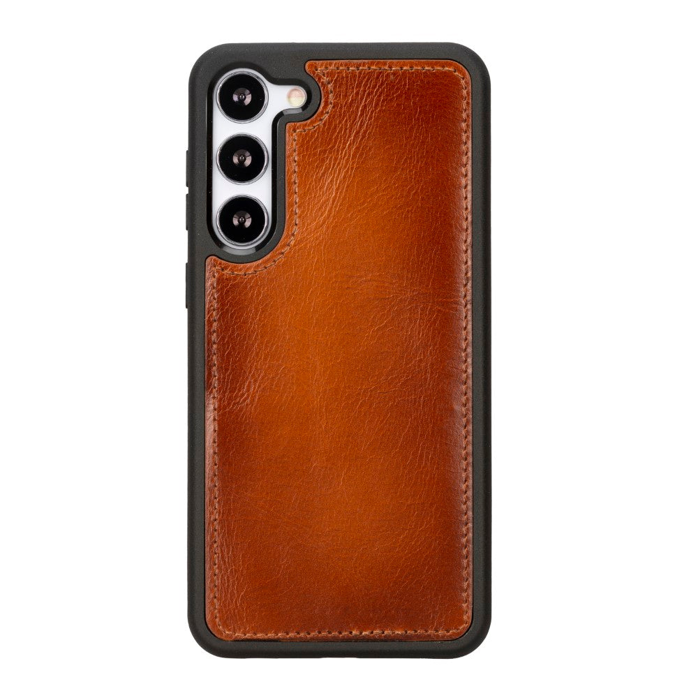 Samsung Galaxy S23 Plus Compatible Leather Wallet Case RST2EF Brown