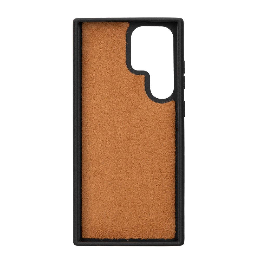 Samsung Galaxy S23 Ultra Compatible Leather Wallet Case RST2EF Brown