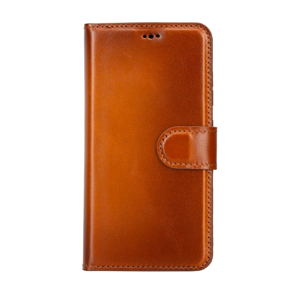 Samsung Galaxy S23 Compatible Leather Wallet Case RST2EF Brown