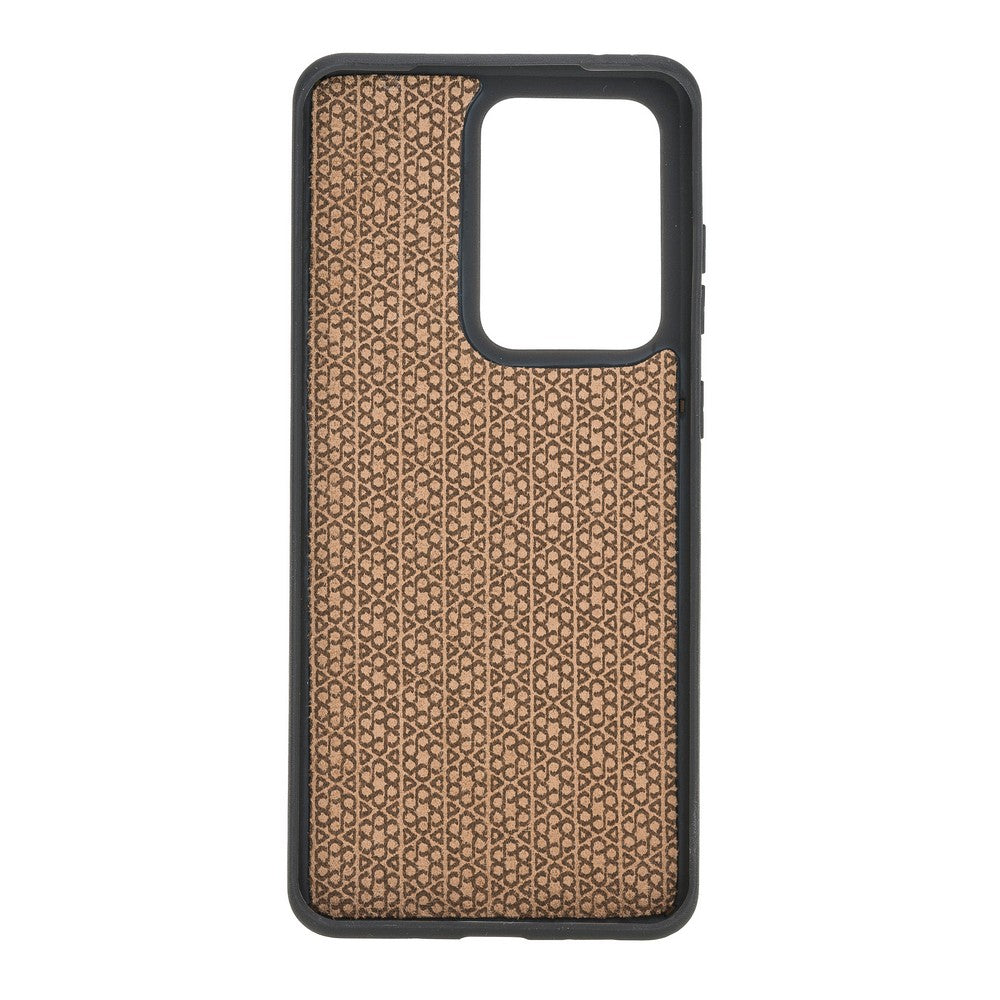 Samsung Galaxy S20 Ultra Compatible Leather Back Cover RST2 Tan