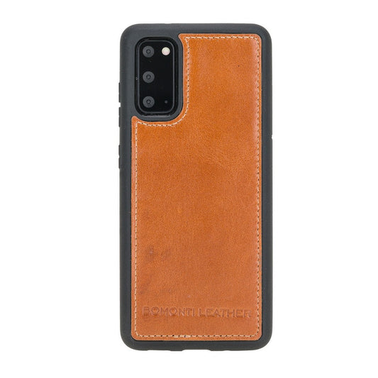 Samsung Galaxy S20 Compatible Leather Back Cover RST2 Tan