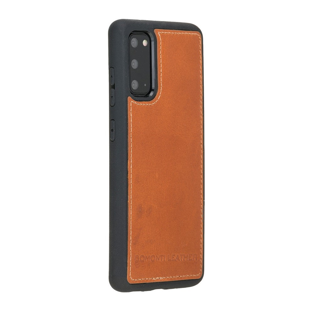 Samsung Galaxy S20 Compatible Leather Back Cover RST2 Tan