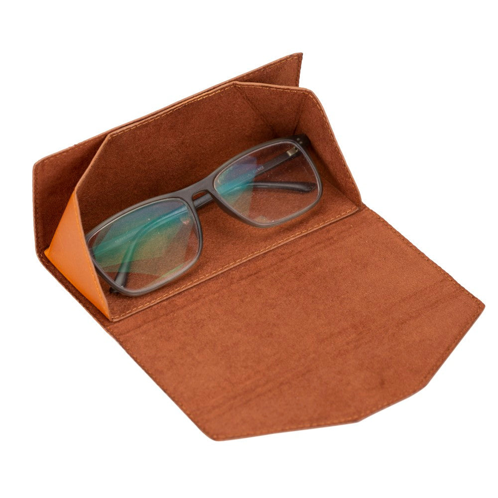 Smart Glass Leather Glasses Case RST2EF Tan 