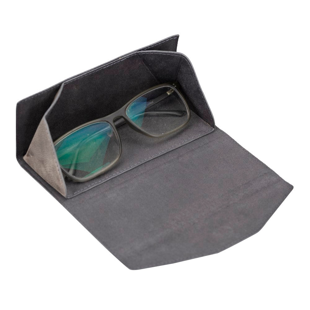 Smart Glass Leather Glasses Case TN18EF Gray