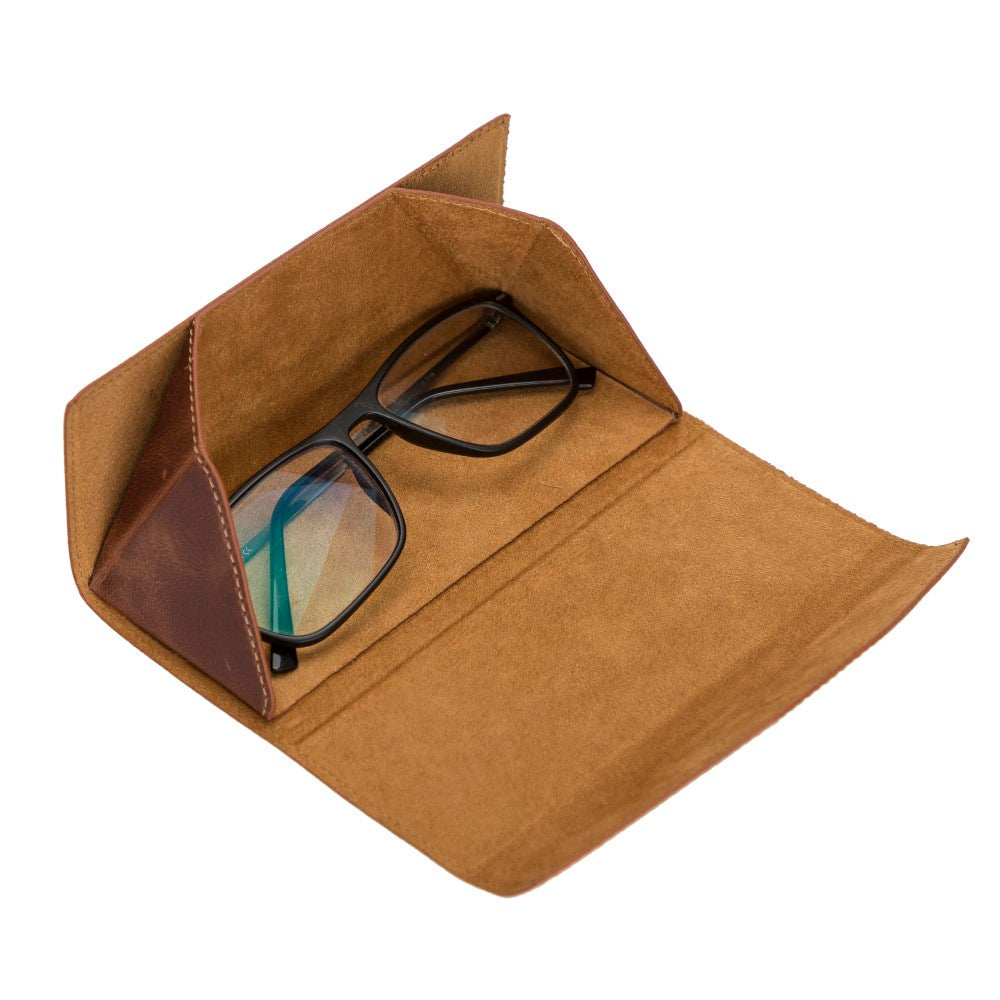 Smart Glass Leather Glasses Case TN2 Brown