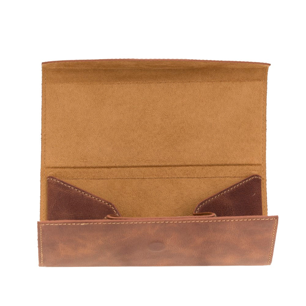 Smart Glass Leather Glasses Case TN2 Brown