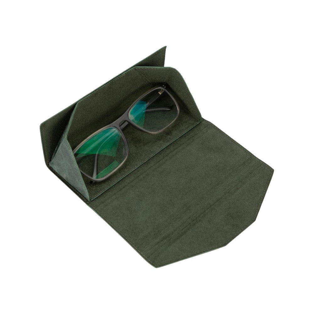 Smart Glass Leather Glasses Case TN16 Green 