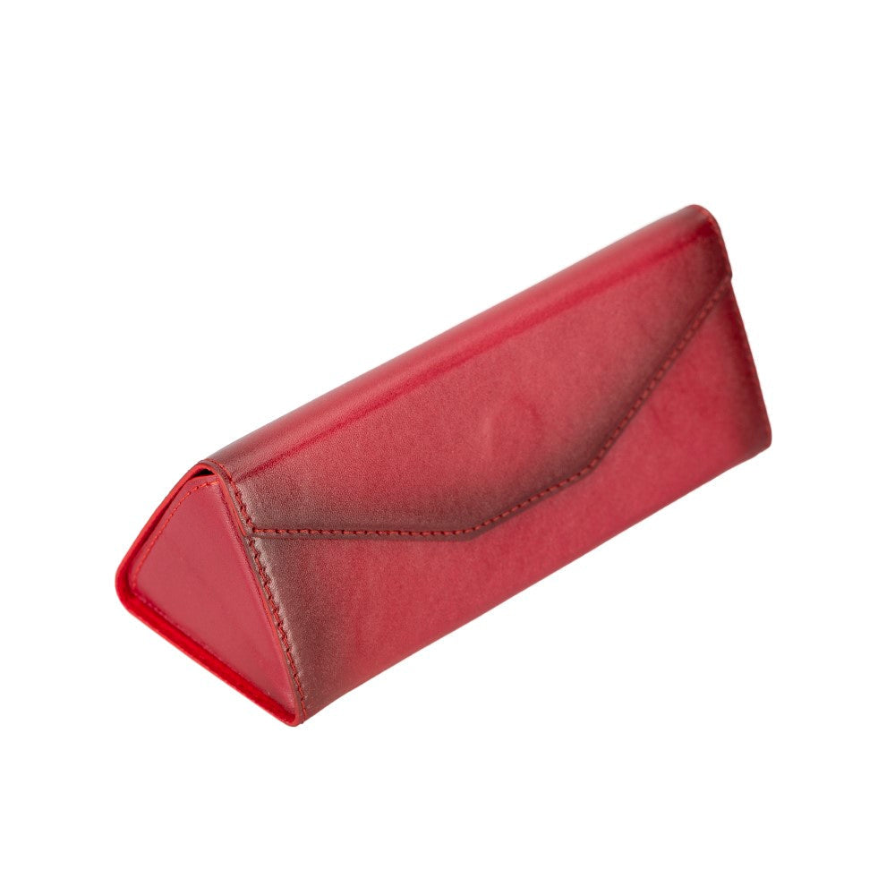 Smart Glass Leather Glasses Case V4EF Red