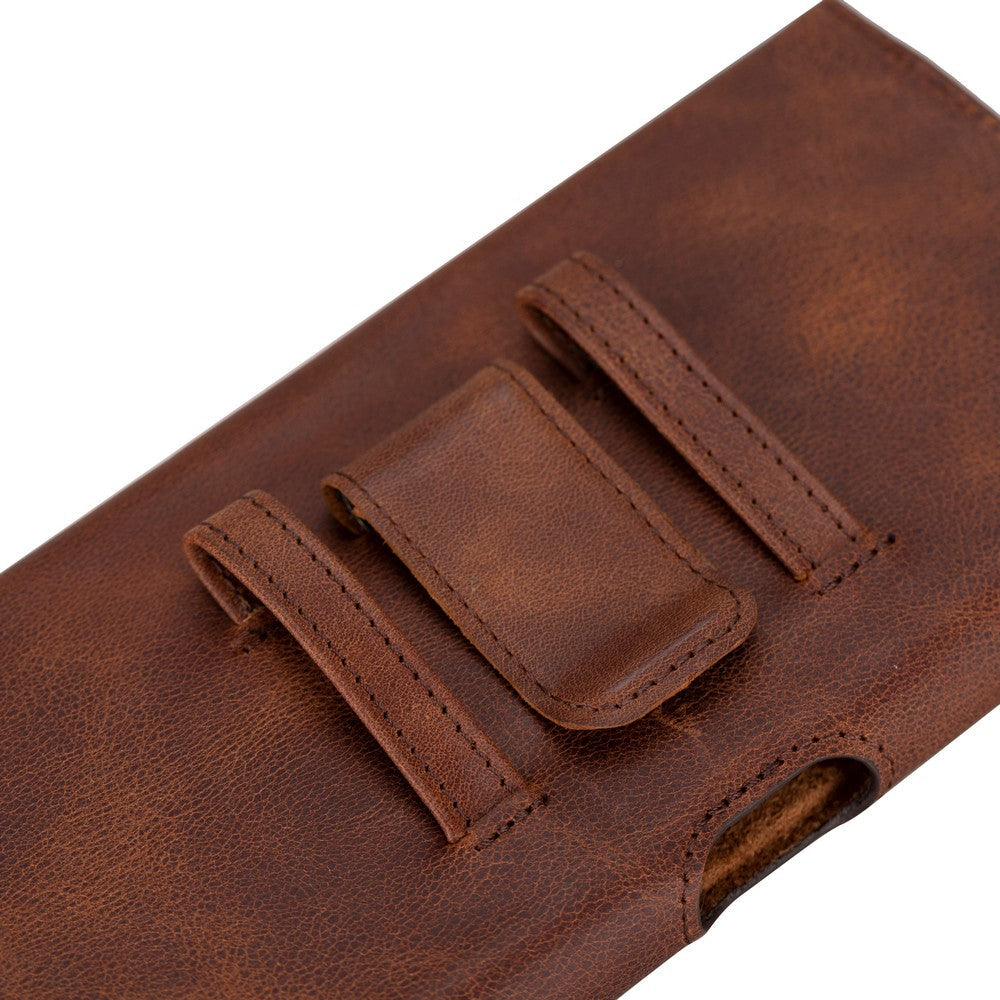 Titan 6.9 inch Compatible Leather Card Holder Case Antique Tan