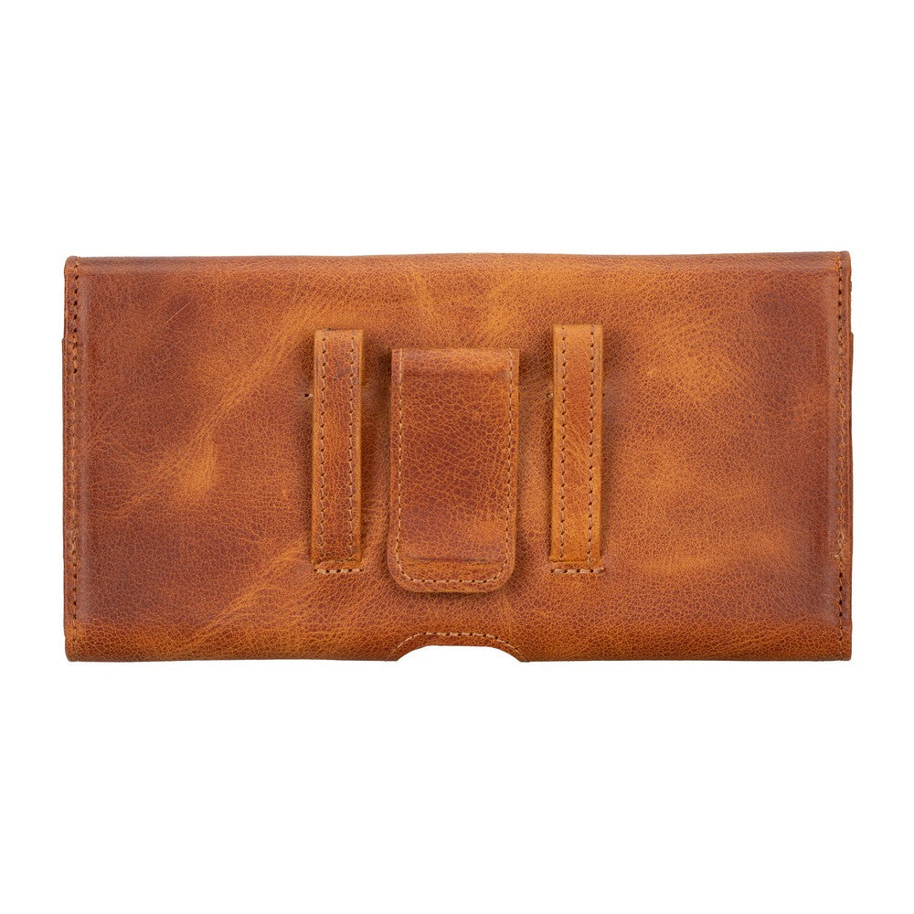 Titan 6.1 inch Compatible Leather Card Holder Case Antique Tan