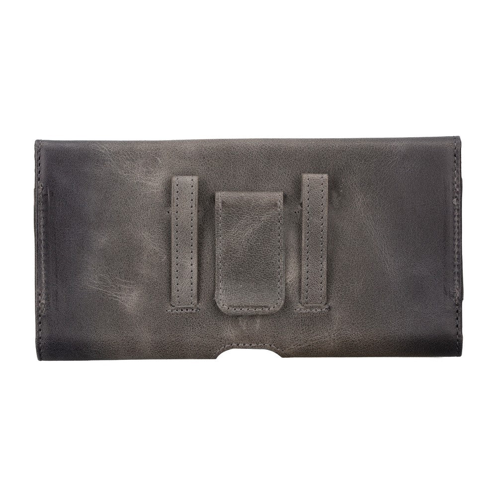 Titan 6.1 inch Compatible Leather Card Holder Case Antique Gray