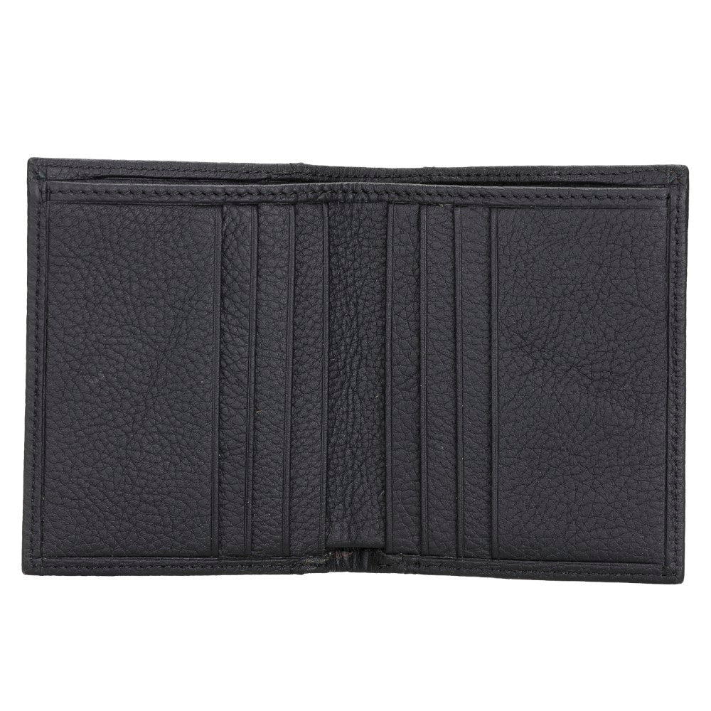 Yetta Card Holder, 10 Card Sections, Textured Black