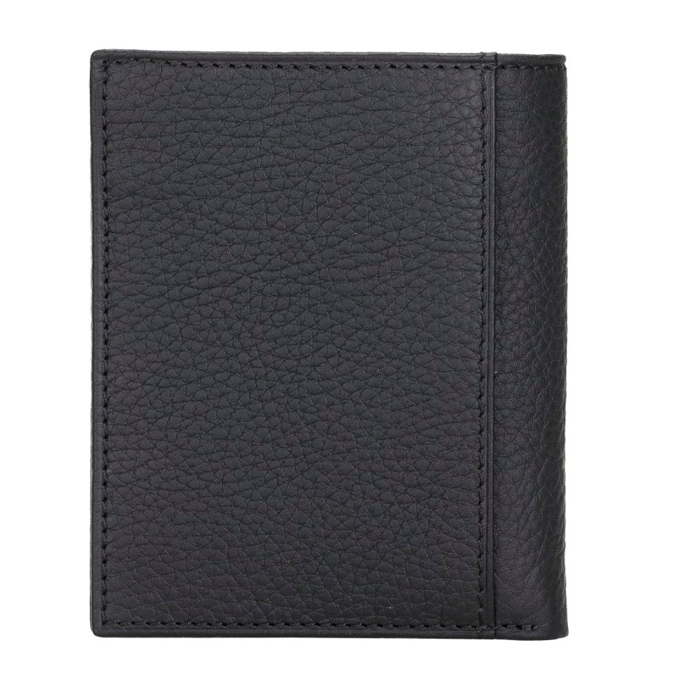 Yetta Card Holder, 10 Card Sections, Textured Black