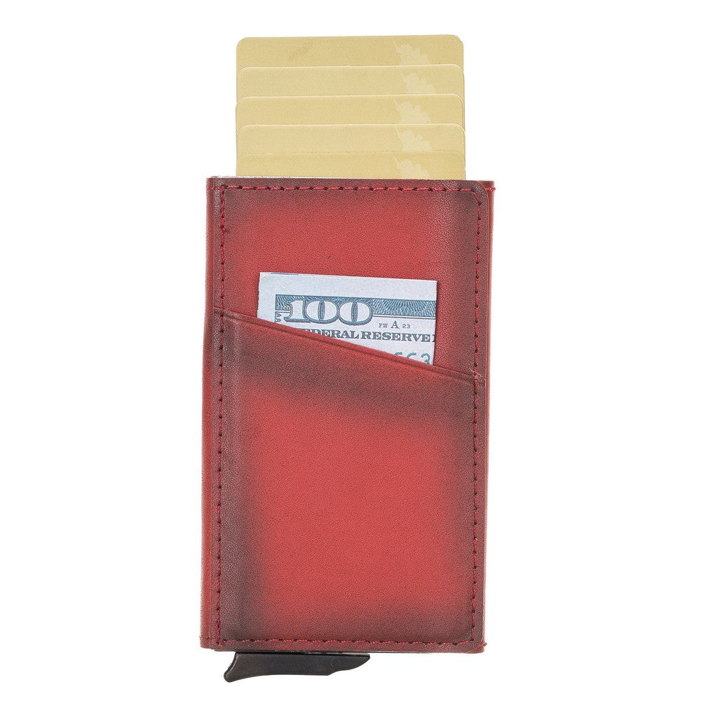 V4EF Red with Torres Leather Card Holder Mechanism