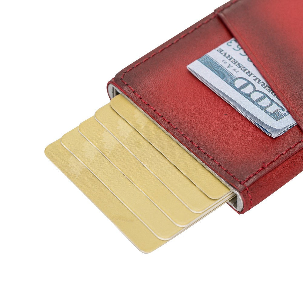 V4EF Red with Torres Leather Card Holder Mechanism