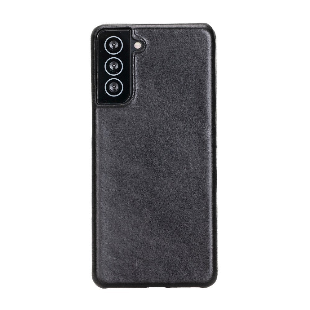 Samsung Galaxy S21 Plus Compatible Leather Back Cover UJ RST1 Black