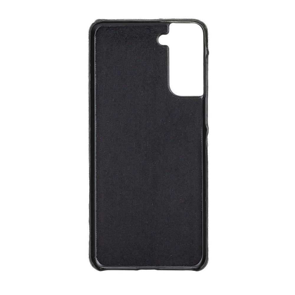 Samsung Galaxy S21 Plus Compatible Leather Back Cover UJ RST1 Black