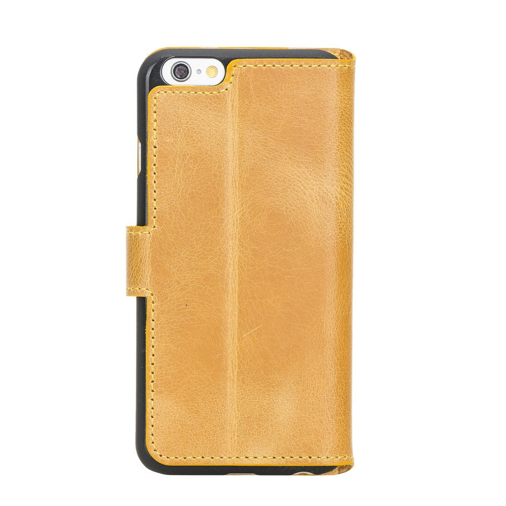 Apple iPhone 6-6s Compatible Leather Wallet Case WC CZ5 Mustard Yellow