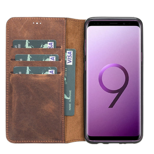 Samsung Galaxy S8 Compatible Leather Wallet Case WC G2 Brown