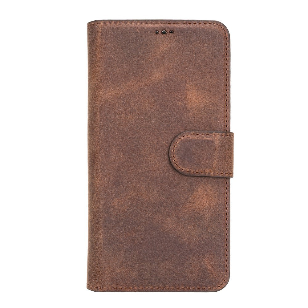 Samsung Galaxy S8 Compatible Leather Wallet Case WC G2 Brown