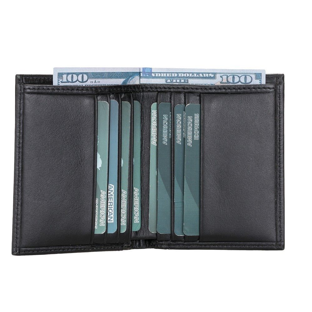 Yetta Card Holder, 10 Card Sections, Black