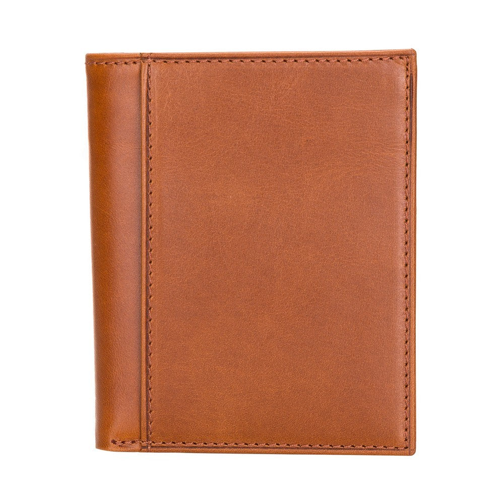 Yetta Card Holder, 10 Card Sections, Tan