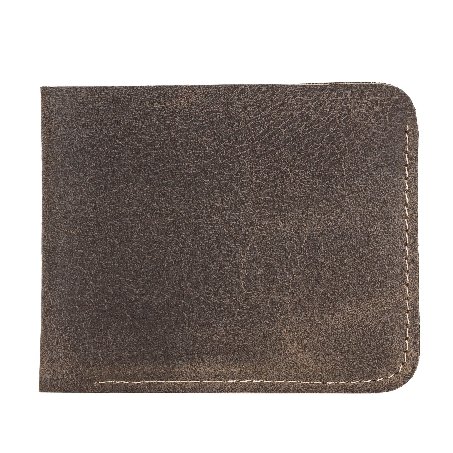Leather Wallet, 4 Card Compartments, Caramel Brown